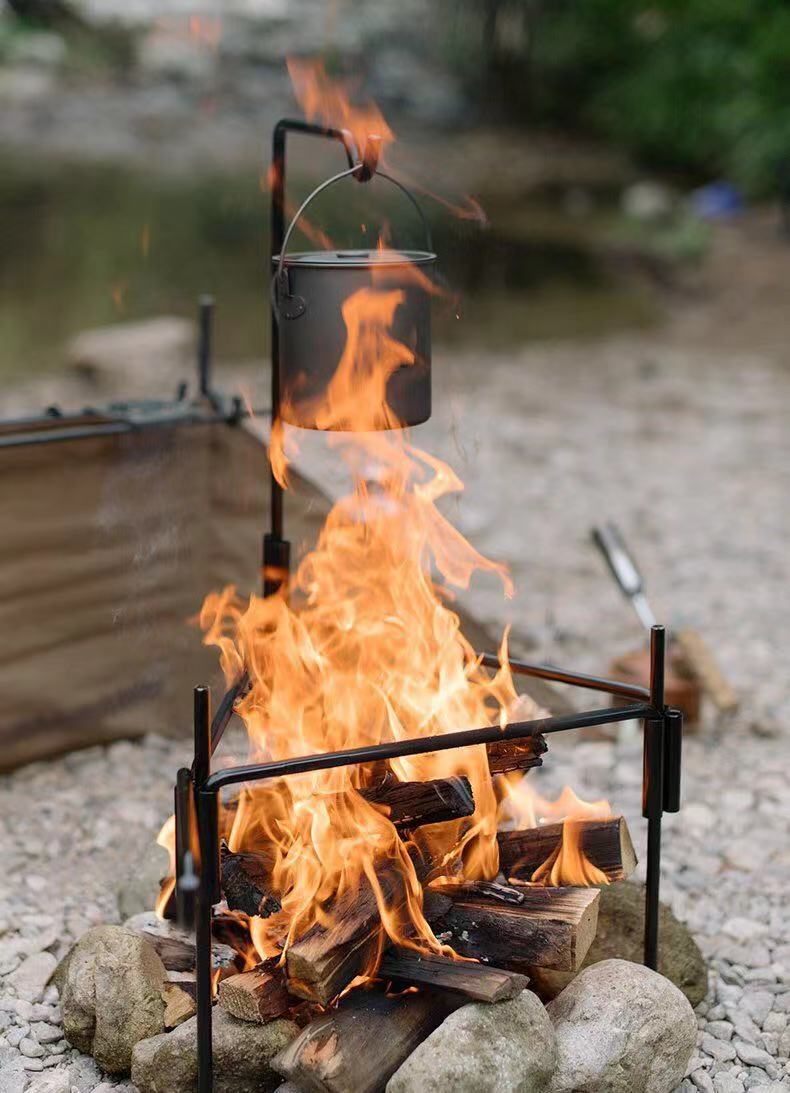 Campfire Tripod Camping Cookware Stand - 4 Seasons Home Gadgets