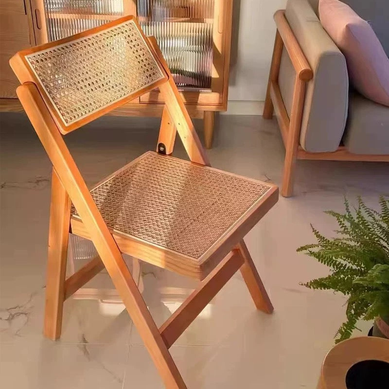 Cane Mesh Folding Chair - 4 Seasons Home Gadgets