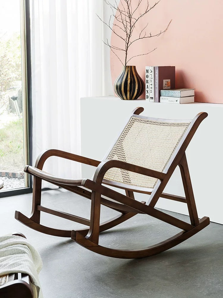 Cane Mesh Rocking Chair - 4 Seasons Home Gadgets