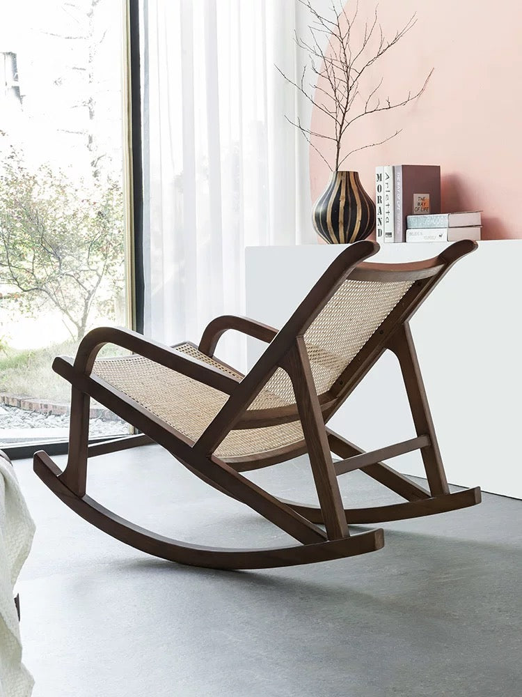 Cane Mesh Rocking Chair - 4 Seasons Home Gadgets