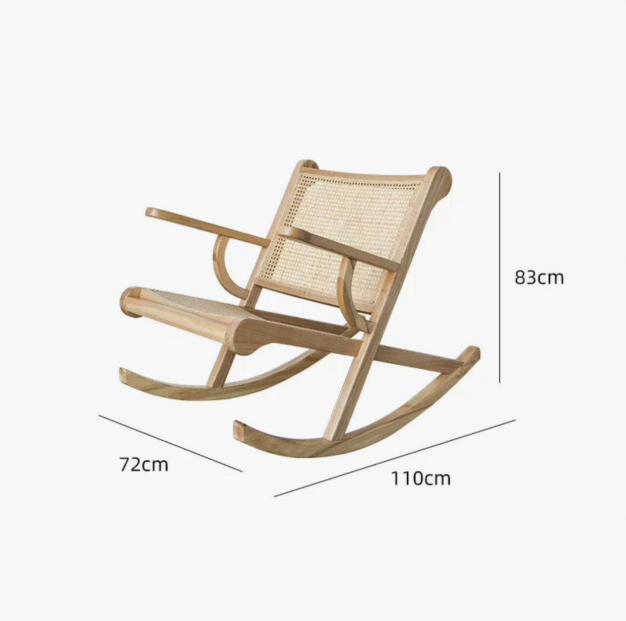 Cane Mesh Rocking Chair - 4 Seasons Home Gadgets