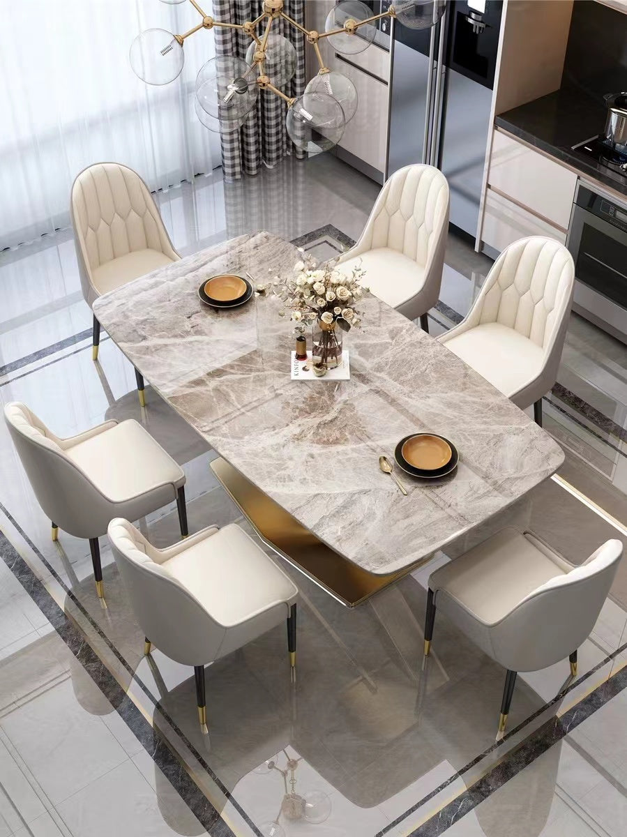 Cara Trestle Dining Table Set - 4 Seasons Home Gadgets