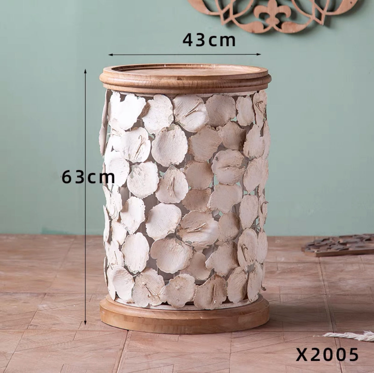 Carver Metal Drum Coffee Table - 4 Seasons Home Gadgets