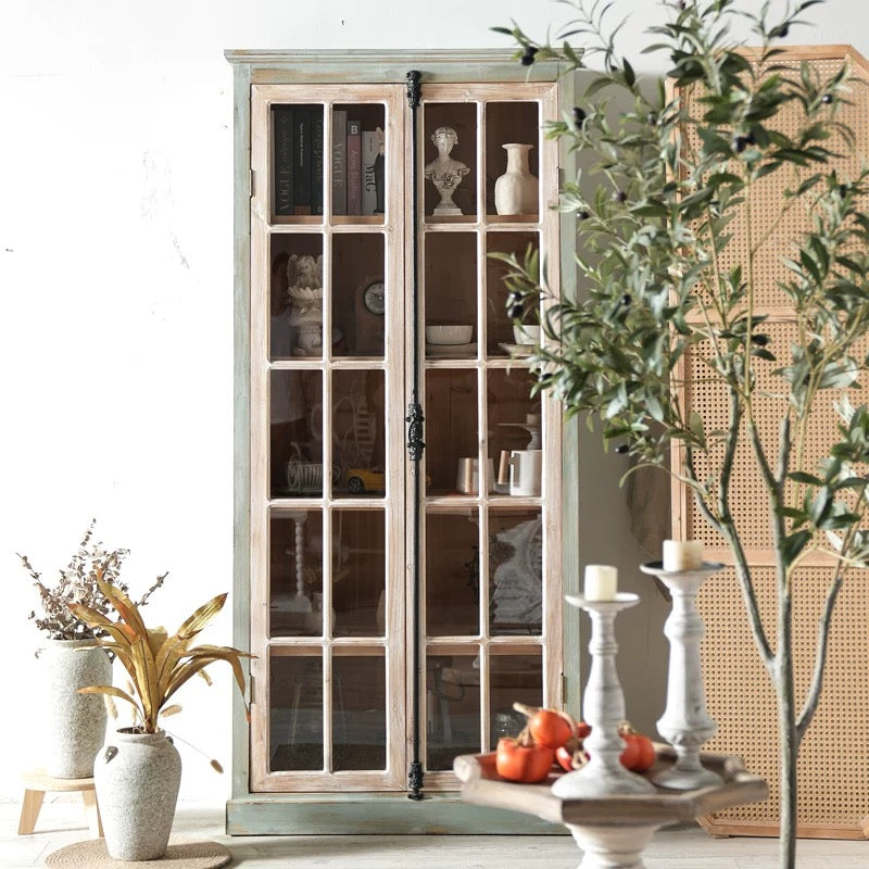 Cedar Wide Display cabinet - 4 Seasons Home Gadgets