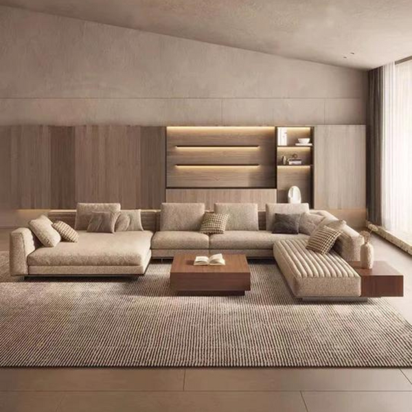 Chelsea 3.65m Wide Symmetrical Modular Corner Sectional Sofa - 4 Seasons Home Gadgets
