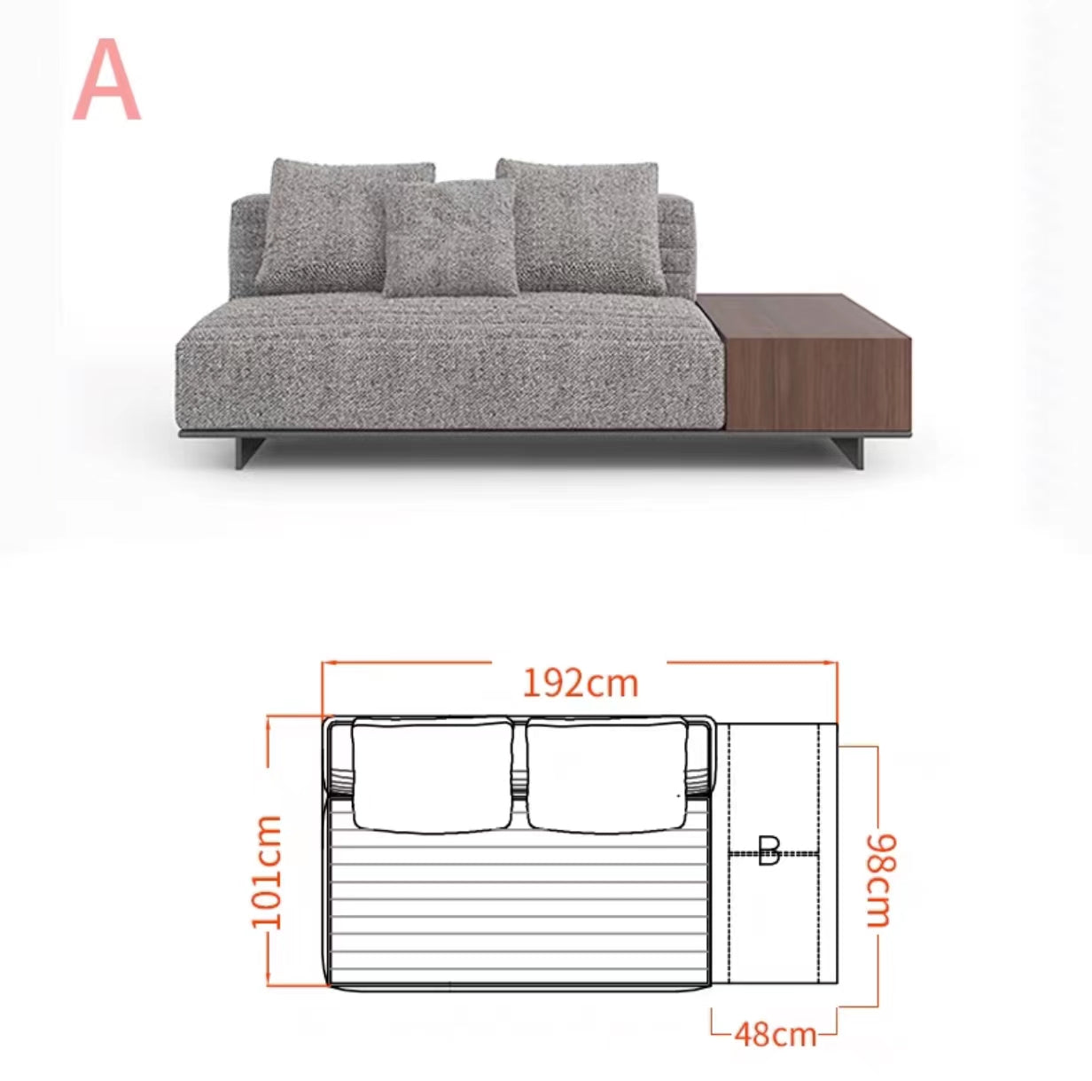 Chelsea 3.65m Wide Symmetrical Modular Corner Sectional Sofa - 4 Seasons Home Gadgets