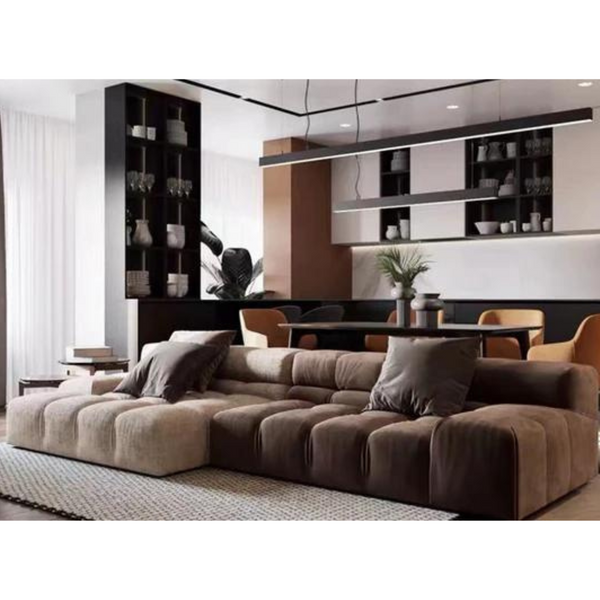 Chelsea Wide Symmetrical Modular Corner Sectional Sofa - 4 Seasons Home Gadgets