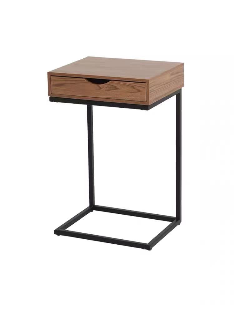 Cherry Oak C Shape Table - 4 Seasons Home Gadgets