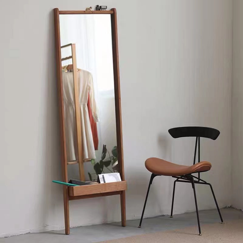 Cherry Oak Free Standing Mirror - 4 Seasons Home Gadgets