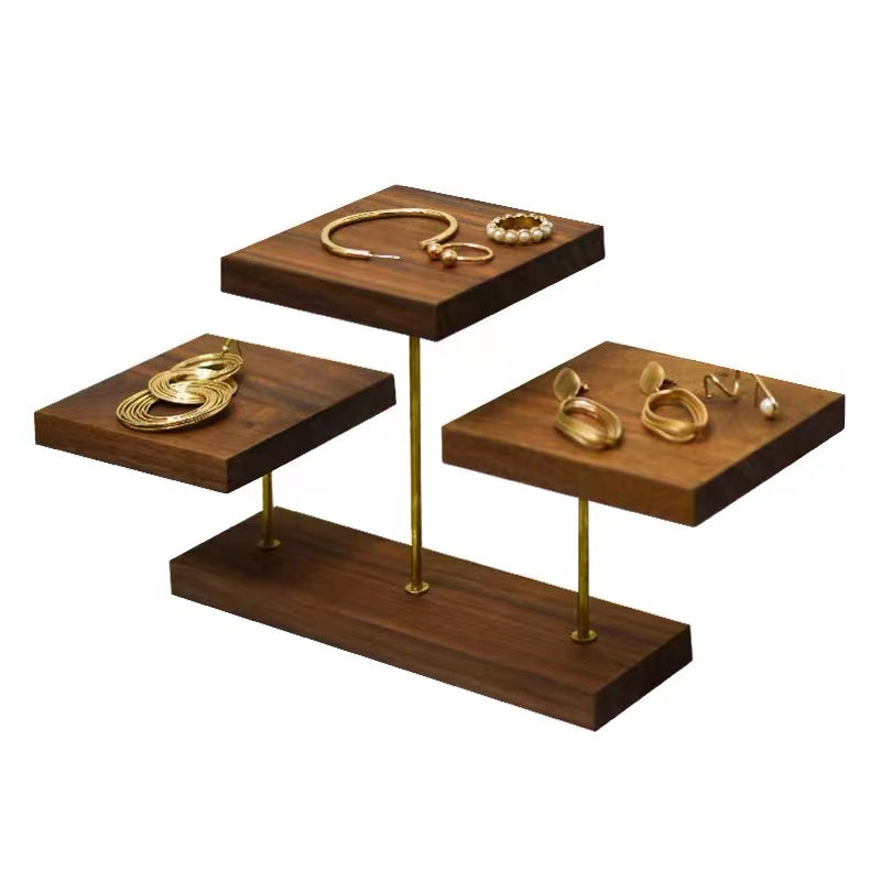 Cherry Wood Jewelry T- Stand - 4 Seasons Home Gadgets