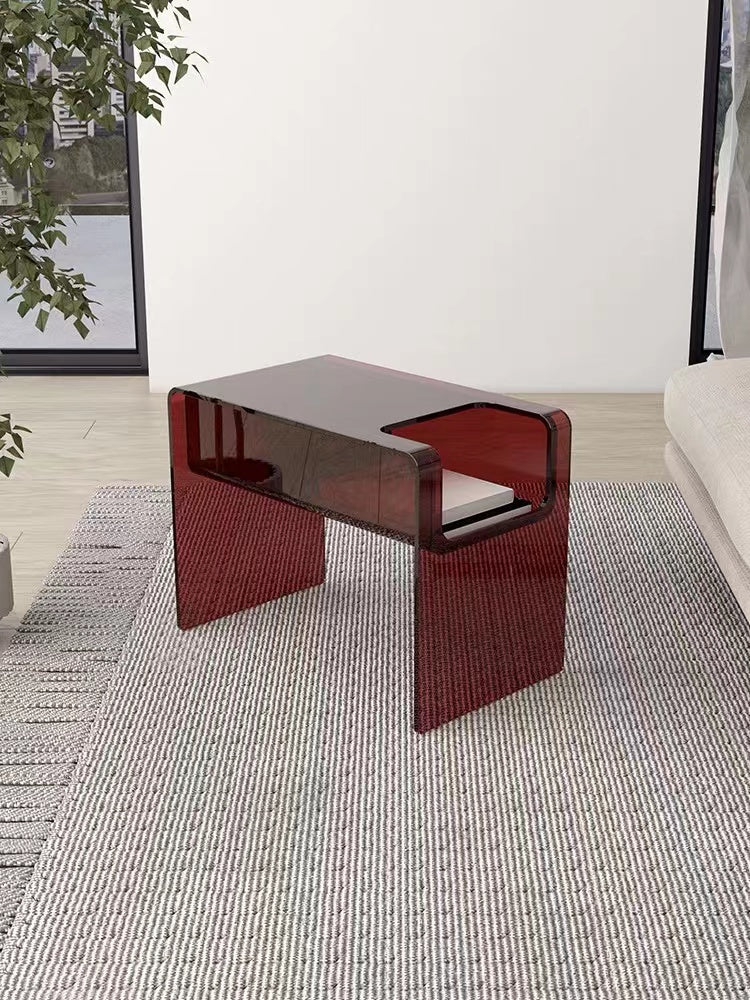 Clairan  Acrylic C Table End Table - 4 Seasons Home Gadgets