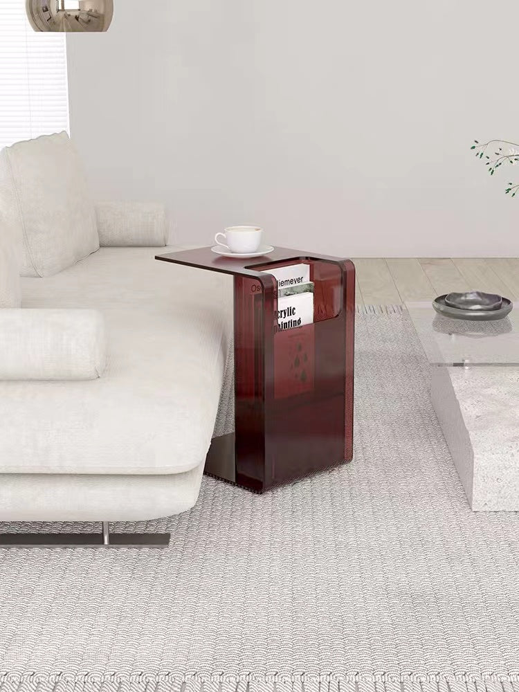 Clairan  Acrylic C Table End Table - 4 Seasons Home Gadgets