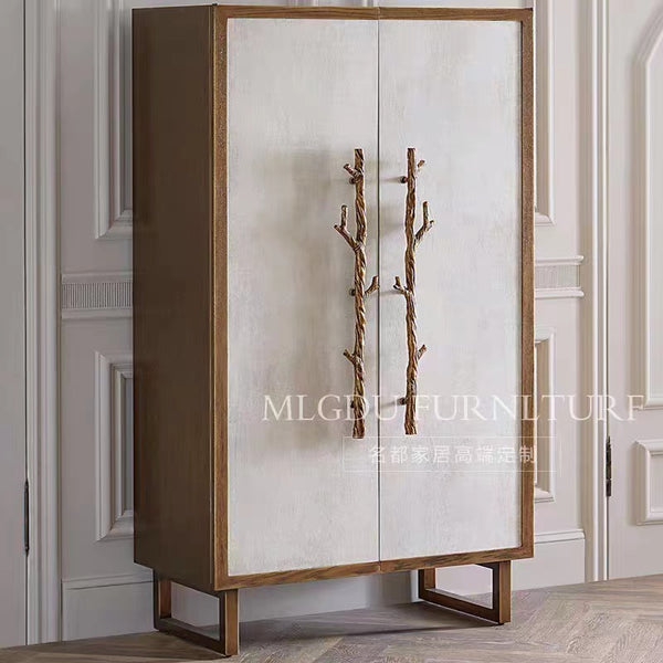 Classic Wood Silver Wardrobe - 4 Seasons Home Gadgets