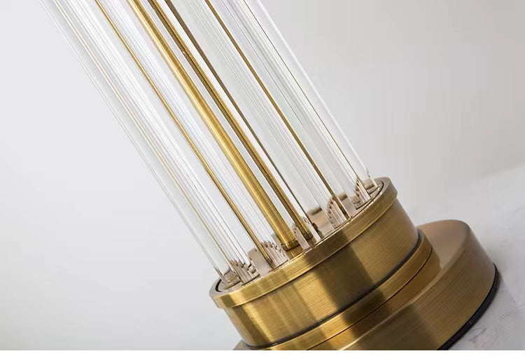 Clear Brass Table Lamp - 4 Seasons Home Gadgets