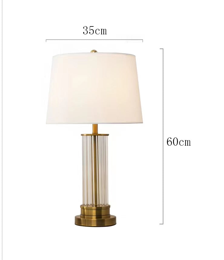 Clear Brass Table Lamp - 4 Seasons Home Gadgets