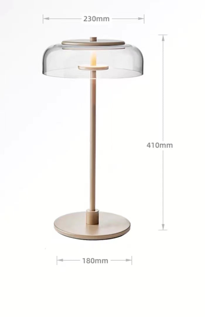 Clear Glass LED Table Lamp - 4 Seasons Home Gadgets