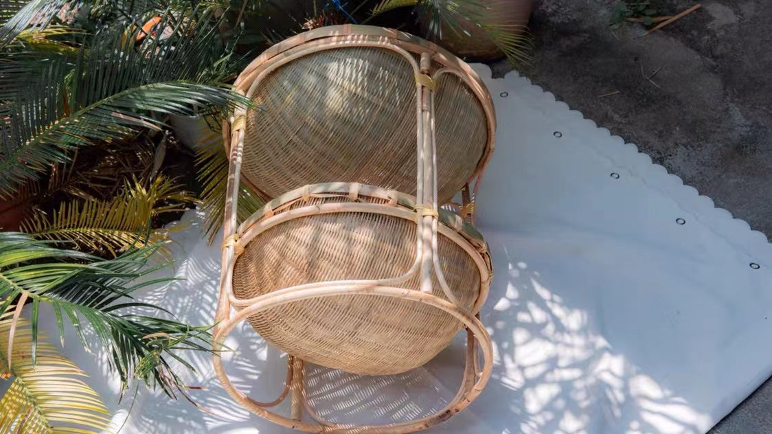 Cledus Rattan Round Cat Bed - 4 Seasons Home Gadgets