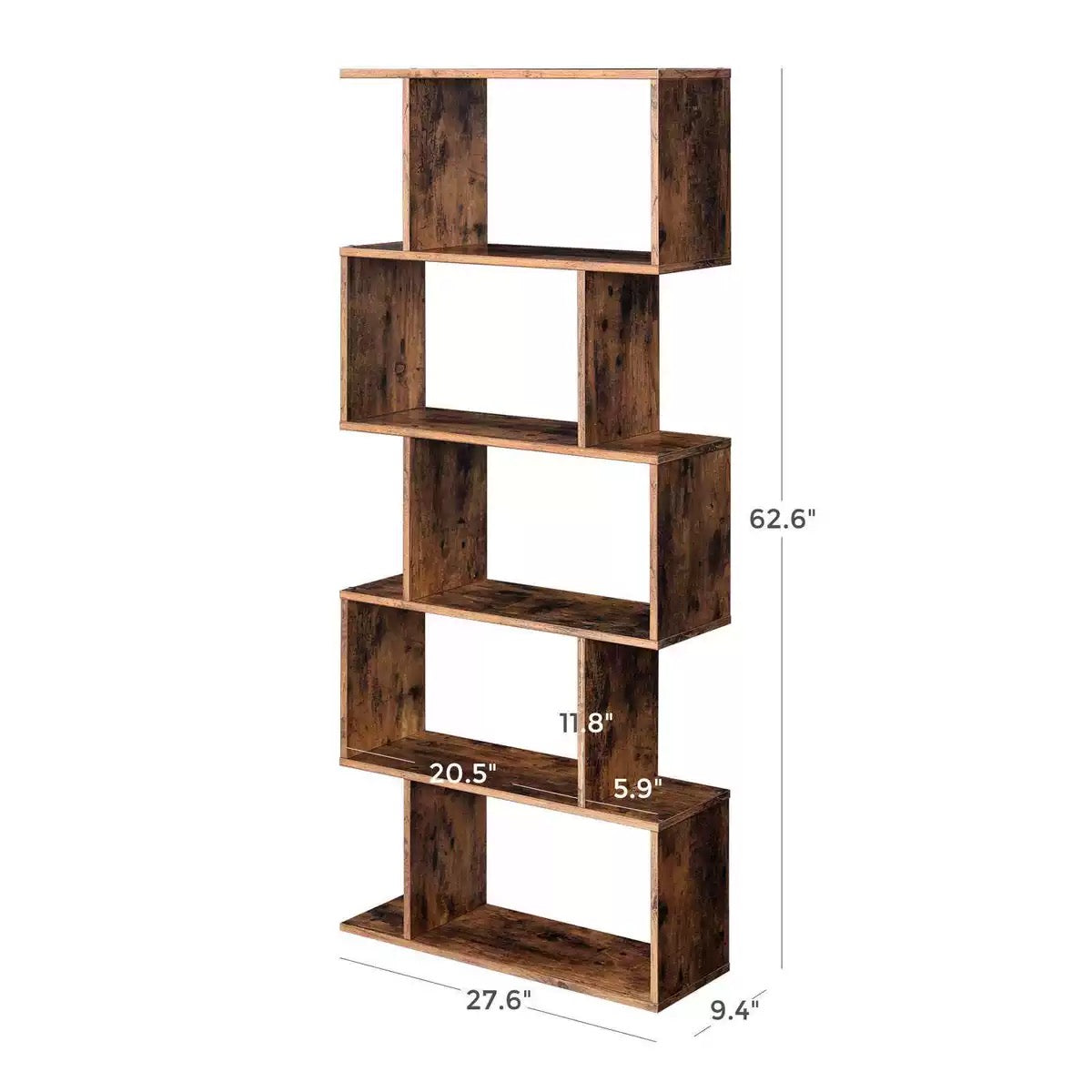 Colisa 70cm Geometric Bookcase - 4 Seasons Home Gadgets