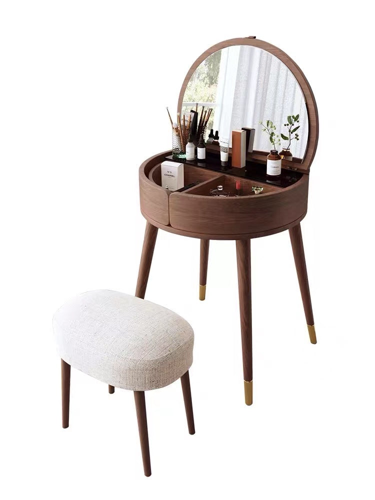 Collingswood Round Vanity Set with Mirror - 4 Seasons Home Gadgets