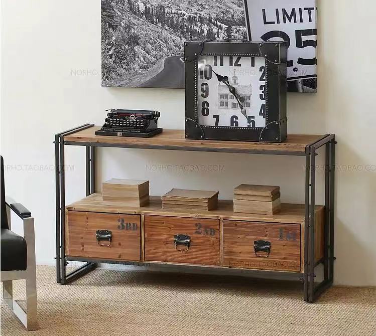 Console Table With Lower Drawers - 4 Seasons Home Gadgets