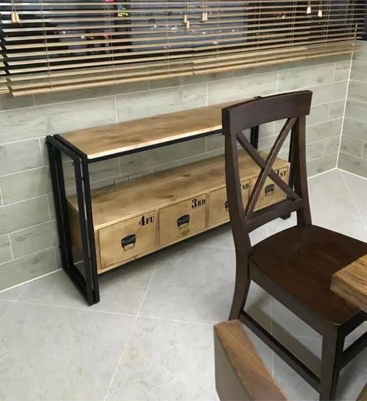 Console Table With Lower Drawers - 4 Seasons Home Gadgets