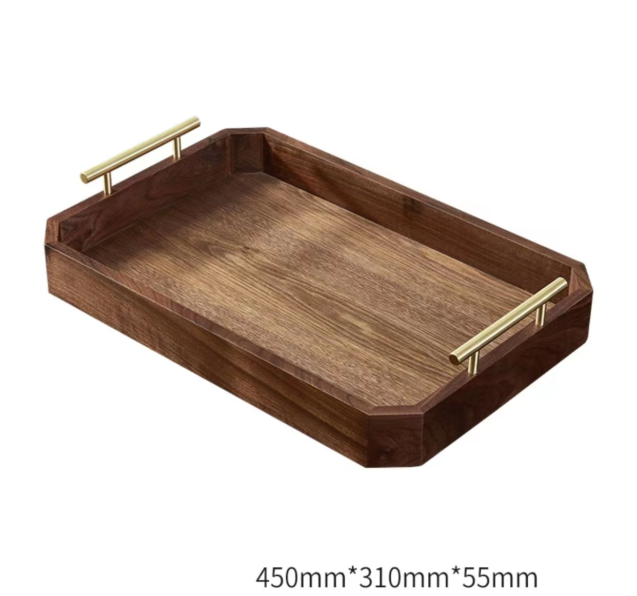 Contemporary Wood Serving Tray - 4 Seasons Home Gadgets