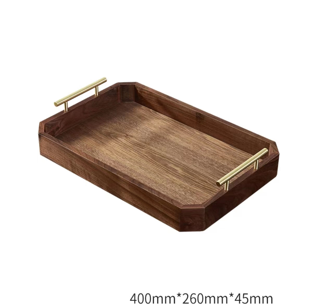 Contemporary Wood Serving Tray - 4 Seasons Home Gadgets