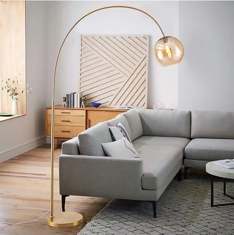 Copper Brass Arched Floor Lamp - 4 Seasons Home Gadgets