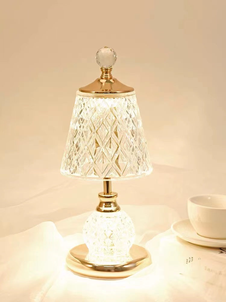 Copper Brass Crystal Table Lamp - 4 Seasons Home Gadgets