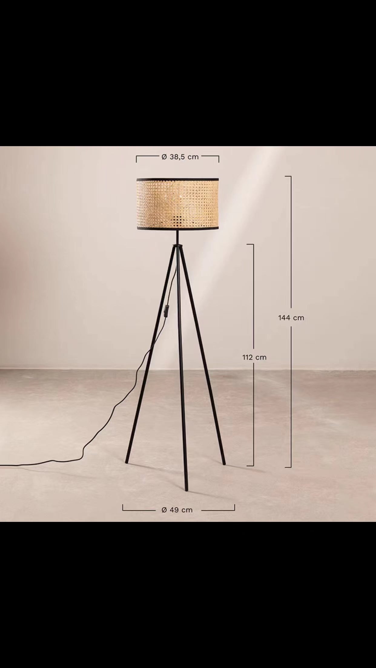 Corbin Tripod Floor Lamp - 4 Seasons Home Gadgets