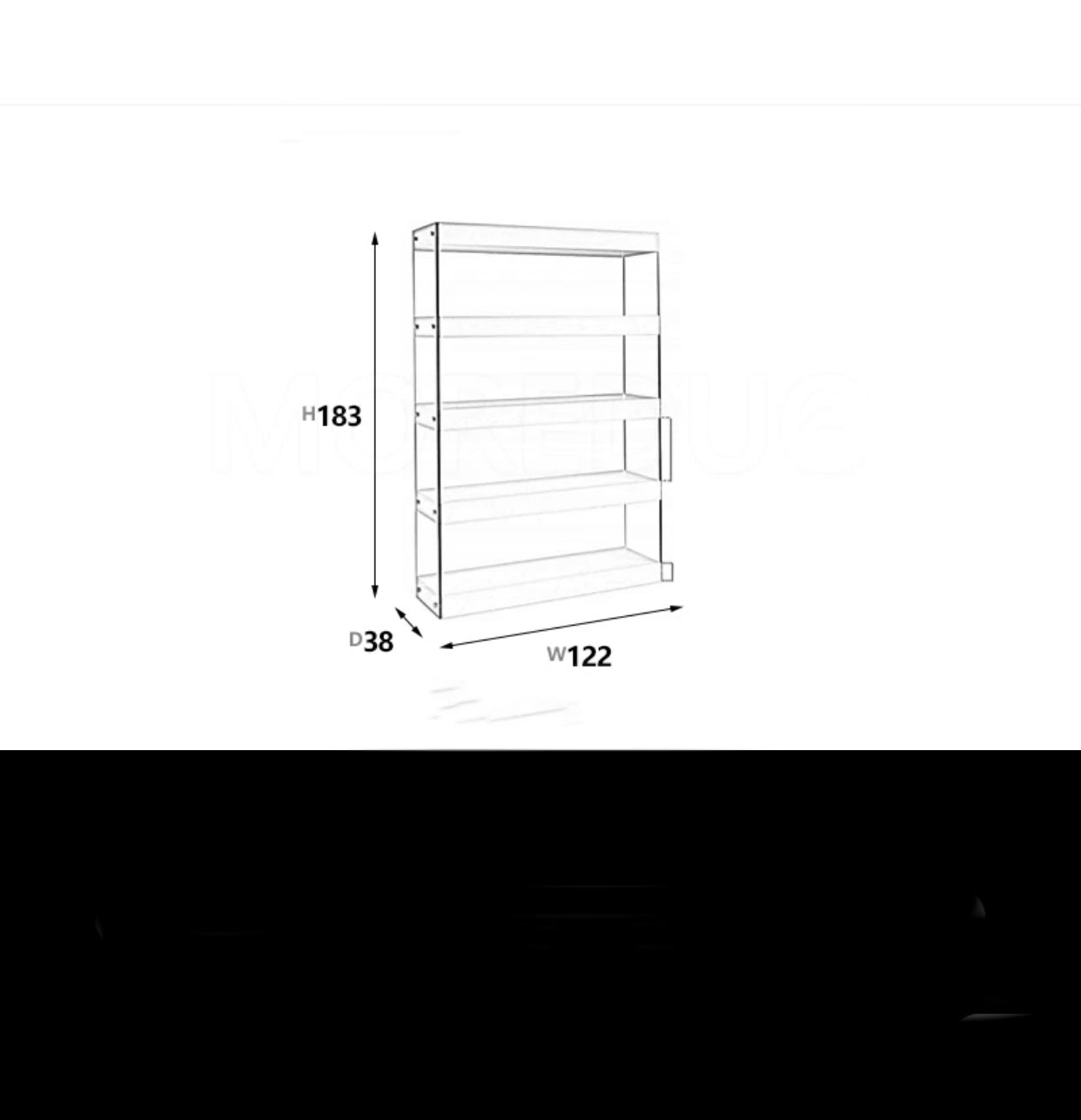 Corona Glass Standard Bookcase - 4 Seasons Home Gadgets