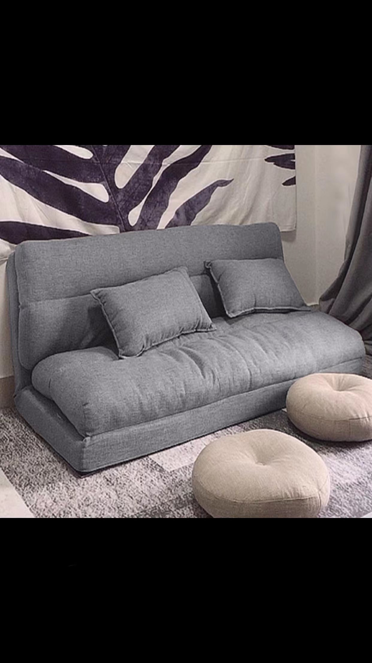 Cotton Cushion Back Sofa - 4 Seasons Home Gadgets