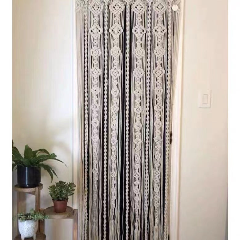 Cotton Knitted Hanging Room Divider - 4 Seasons Home Gadgets