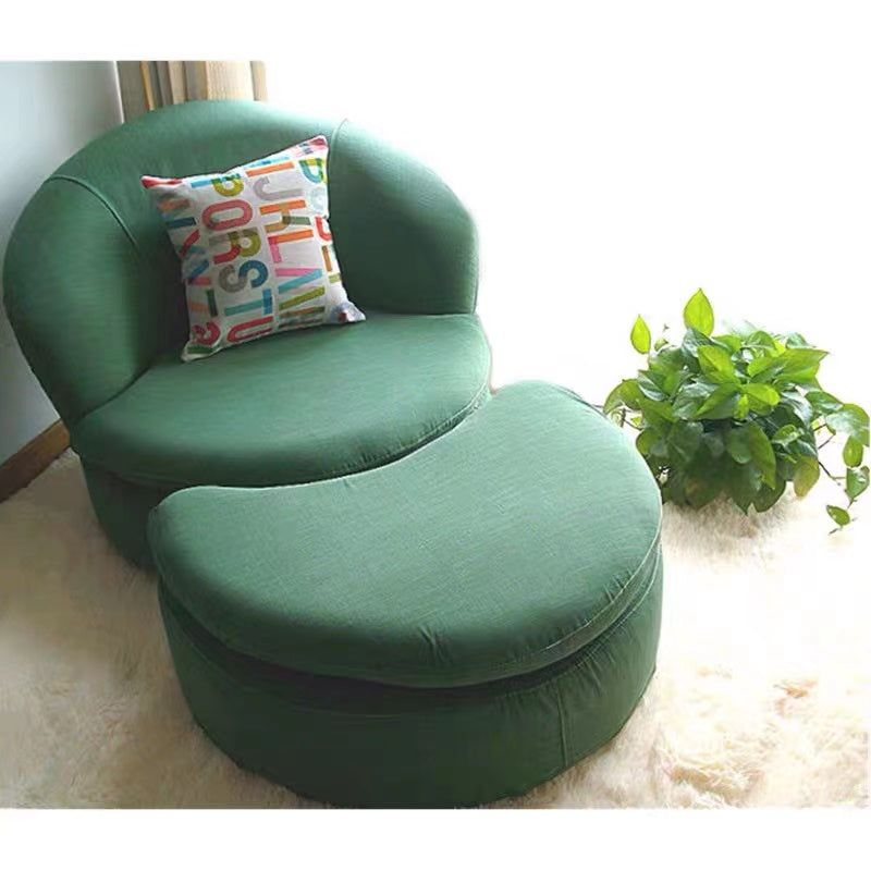 Cotton Upholstered Swivel Armchair - 4 Seasons Home Gadgets