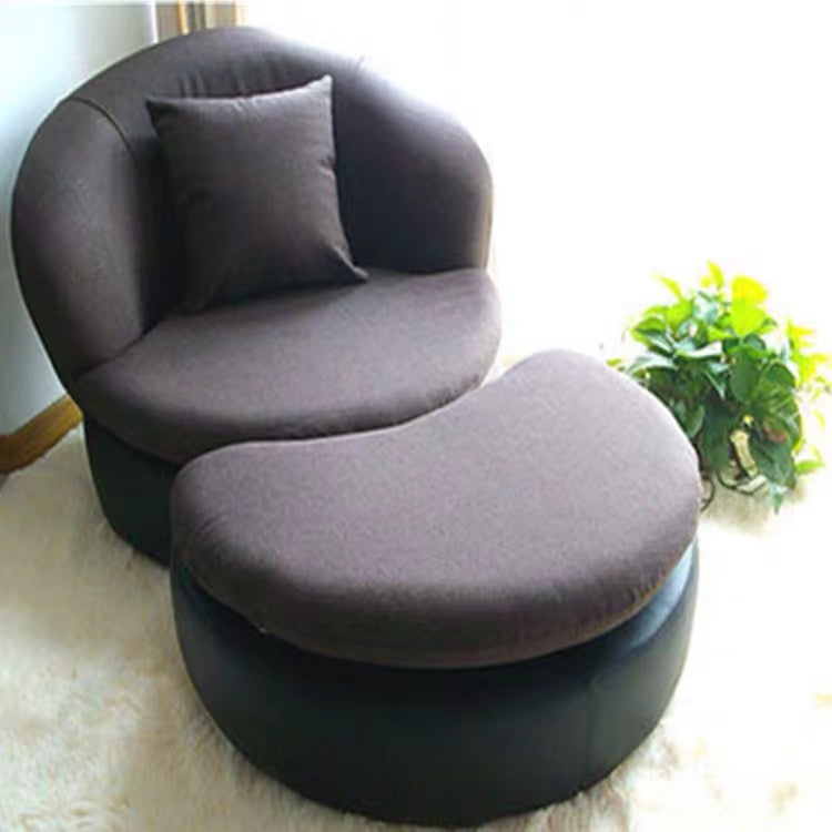 Cotton Upholstered Swivel Armchair - 4 Seasons Home Gadgets