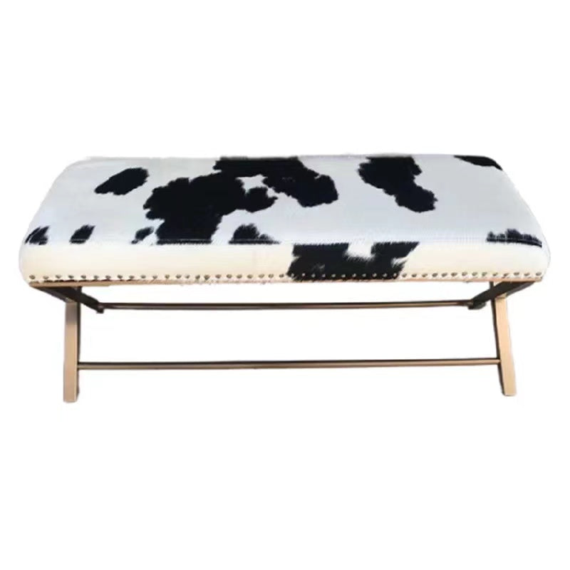 Cow Fur Bench - 4 Seasons Home Gadgets