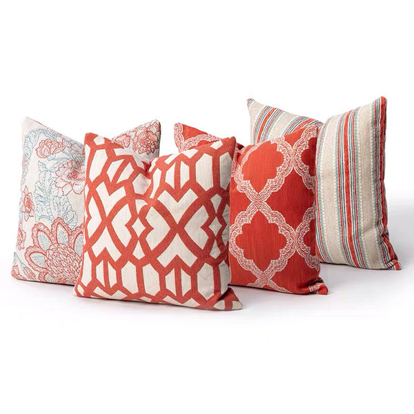 Creasey Square Cotton Pillow Cover & Insert Cushion - 4 Seasons Home Gadgets