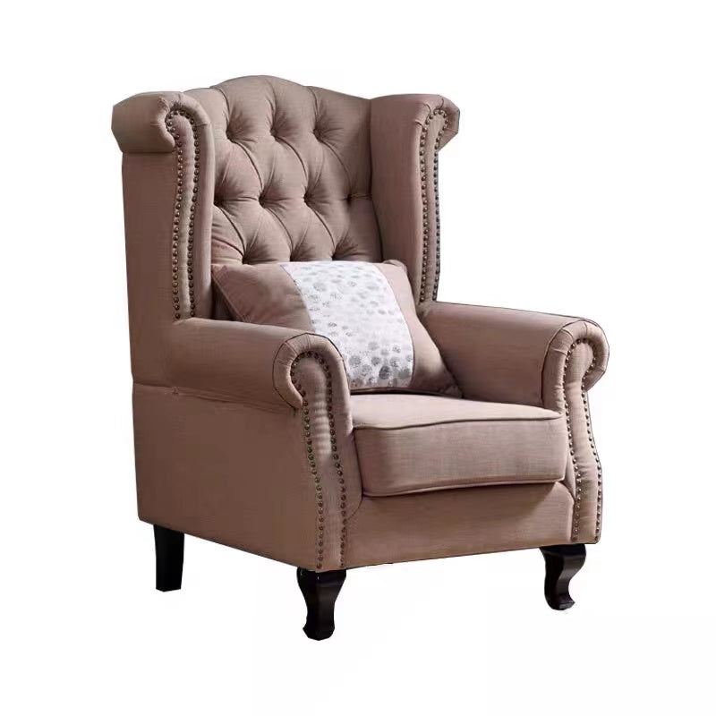 Dannesha Wide Tufted Armchair With Storage Ottoman - 4 Seasons Home Gadgets