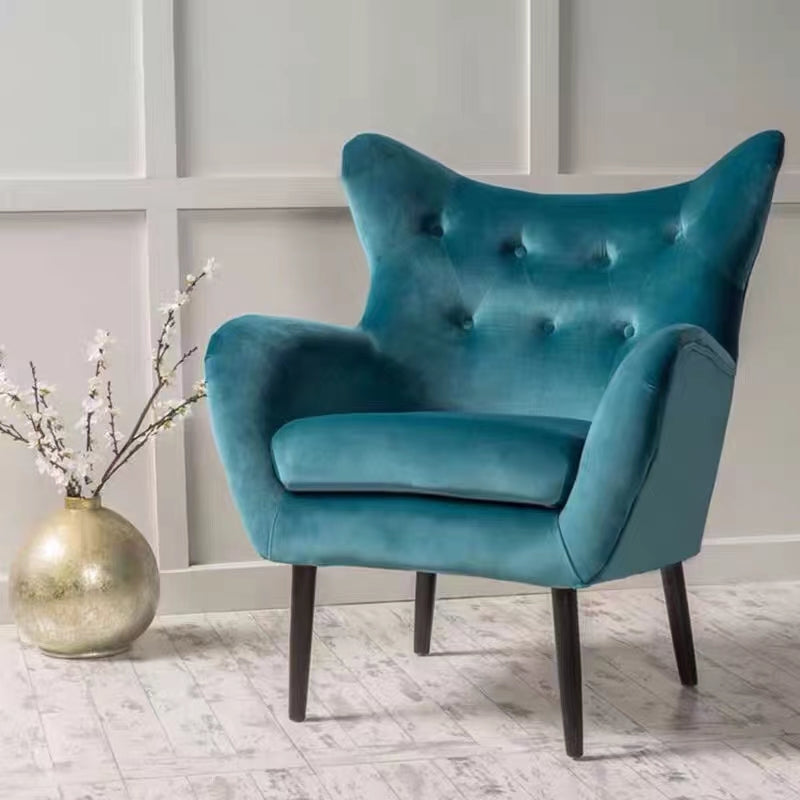 Danney Wide Tufted Velvet Wingback Chair - 4 Seasons Home Gadgets