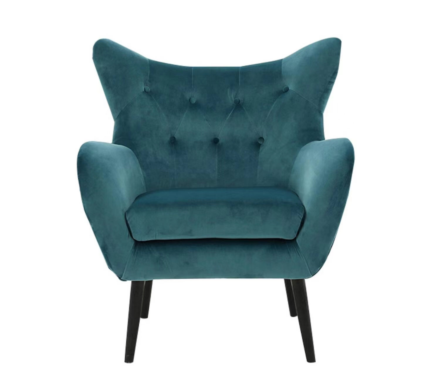 Danney Wide Tufted Velvet Wingback Chair - 4 Seasons Home Gadgets