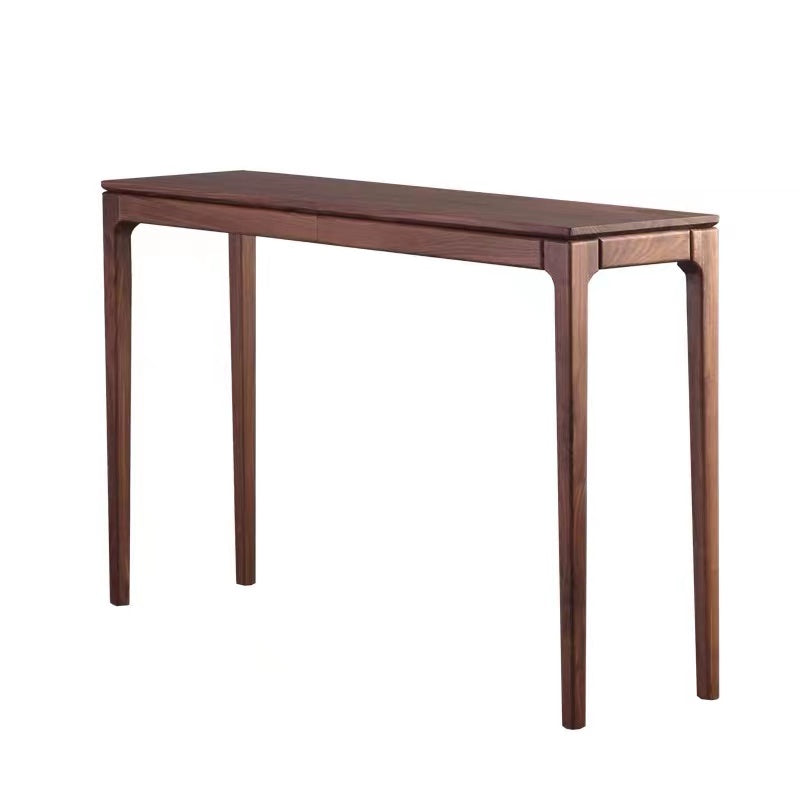 Dark Cherry Oak Console Table With Drawers - 4 Seasons Home Gadgets