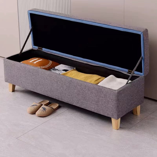 Davina Upholstered Flip Top Storage Bench - 4 Seasons Home Gadgets