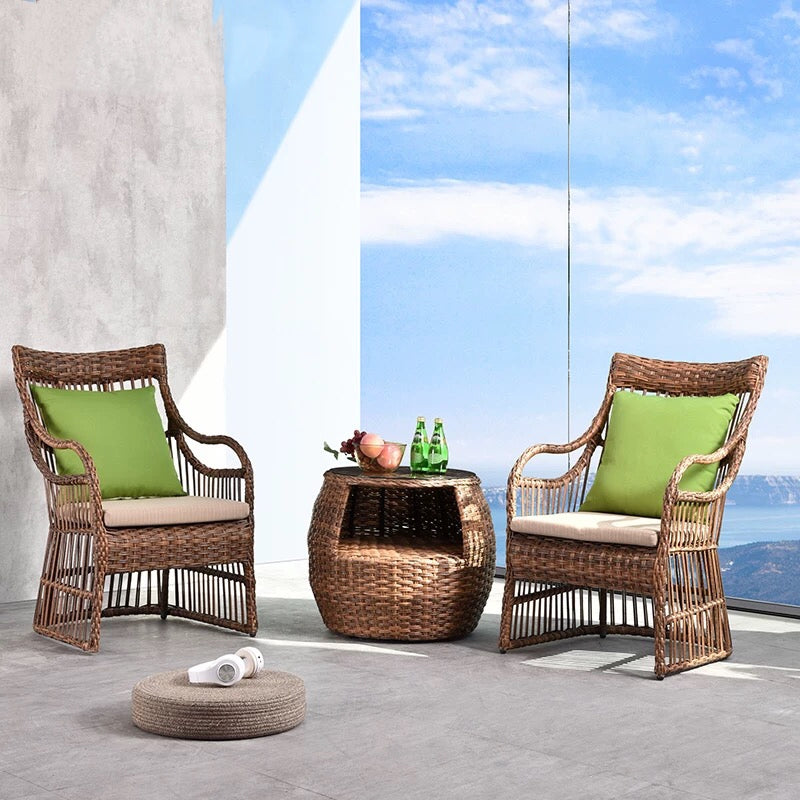 Davinci Rattan Armchair Set - 4 Seasons Home Gadgets