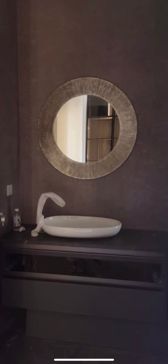 Decorative Round Accent Mirror - 4 Seasons Home Gadgets