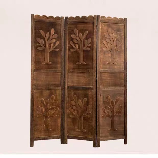 Dorae 3 Panel Solid Wood Folding Room Divider