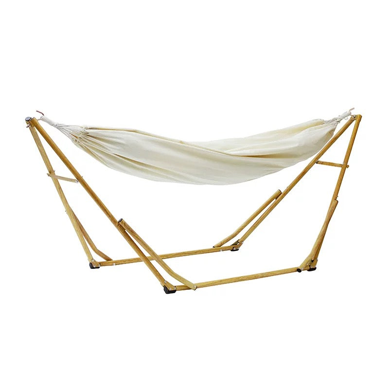 Double Canvas Classic Hammock with Stand - 4 Seasons Home Gadgets