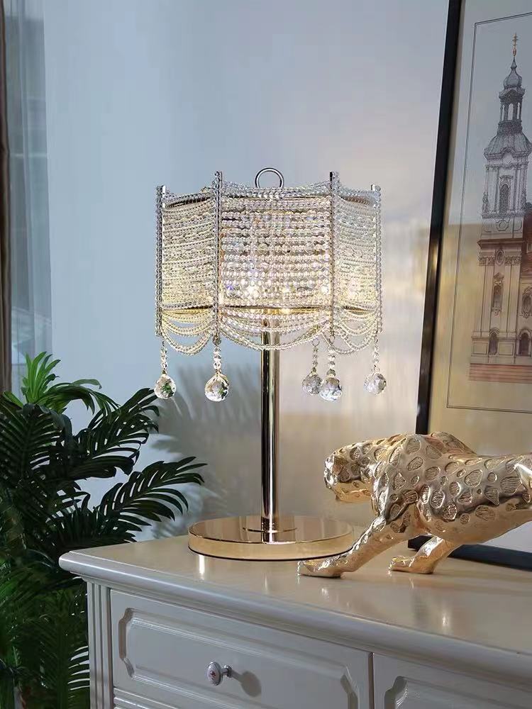 Drape Crystal Table Lamp - 4 Seasons Home Gadgets