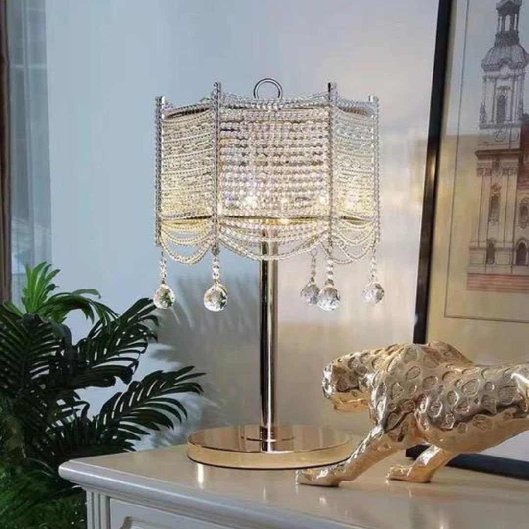 Drape Crystal Table Lamp - 4 Seasons Home Gadgets