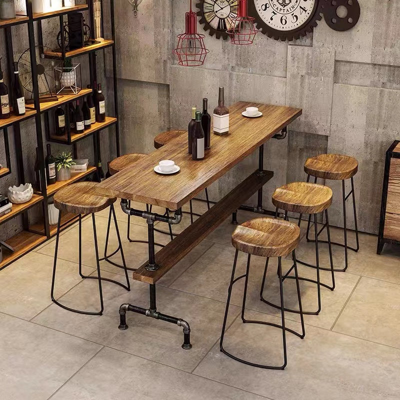 Dreschel Industrial Style Dining Set - 4 Seasons Home Gadgets