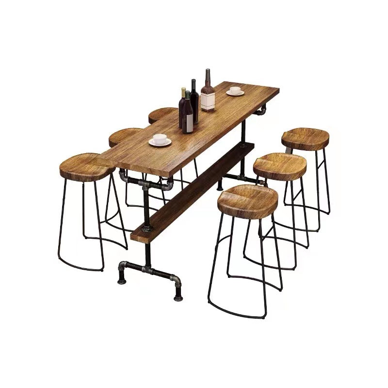 Dreschel Industrial Style Dining Set - 4 Seasons Home Gadgets